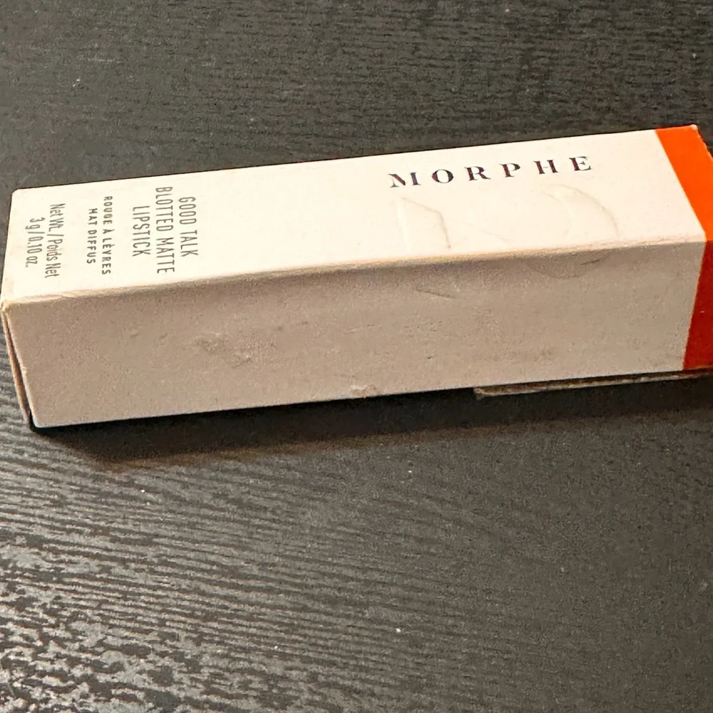MORPHE 2 Good Talk Blotted Matte Lipstick RED SUNSET Full Size/New In Box